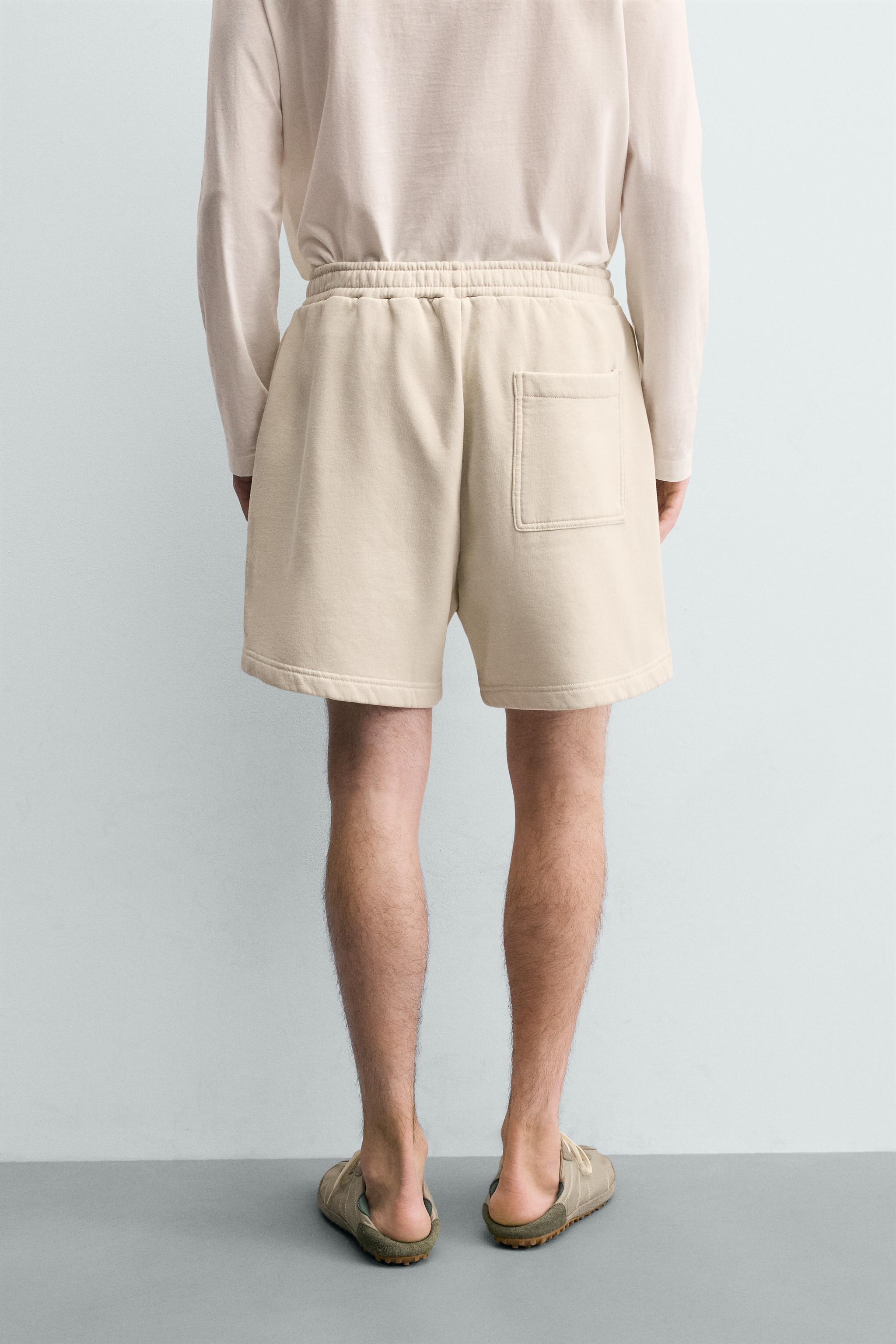 WASHED TEXT PRINT JOGGER SHORTS
